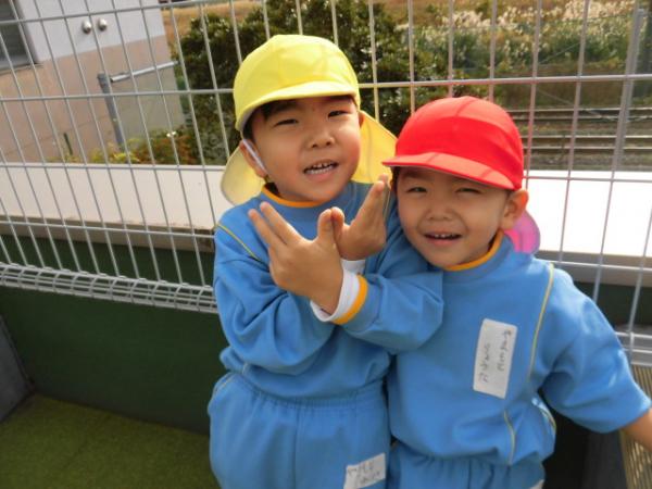 お遊戯会の見せ合いをみんなでしたよ!1